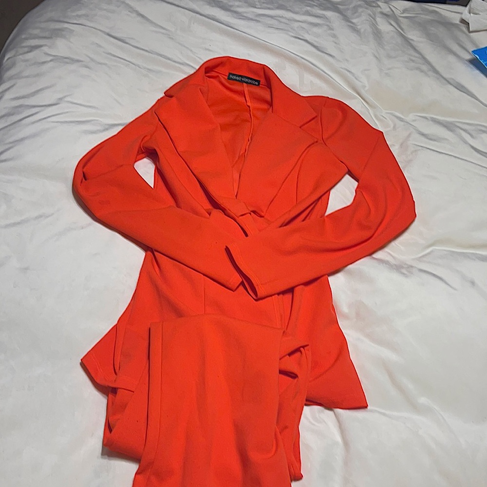 Two piece blazer and pant set